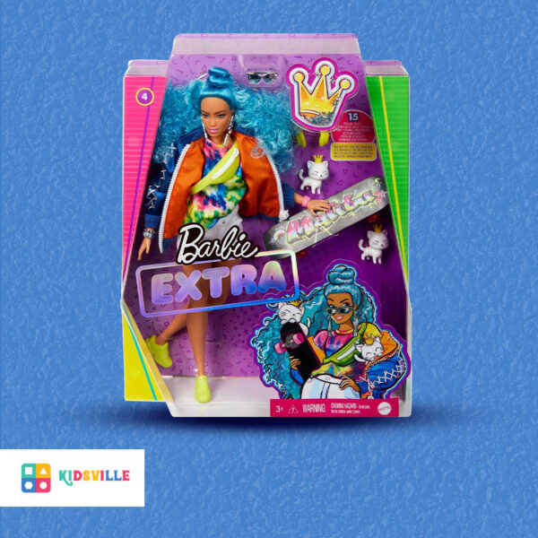 Barbie Extra Doll with Skateboard