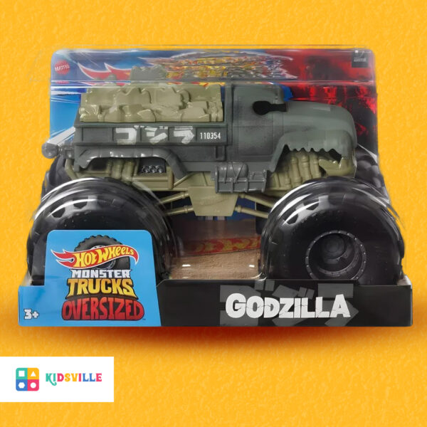 HOTWHEELS 1; 24 MONSTER TRUCKS 2023 GOSZILLA