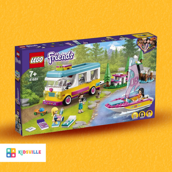 LEGO Friends Forest Camper Van and Sailboat 41681 Building Kit (487 Pieces)