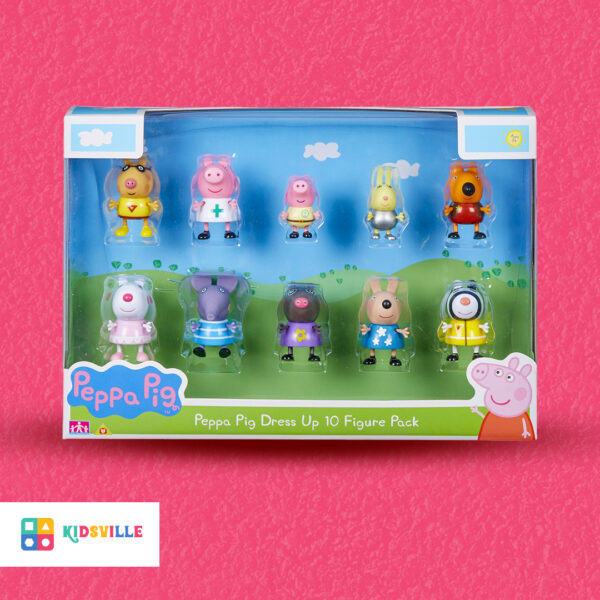 Peppa Pig 06668 Dress-up 10-Figure Pack