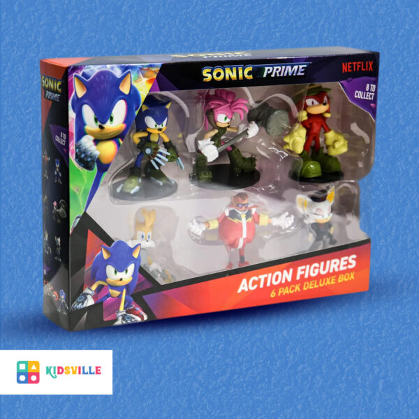 SONIC PRIME ACTION FIGURES 6 PACK DELUXE BOX