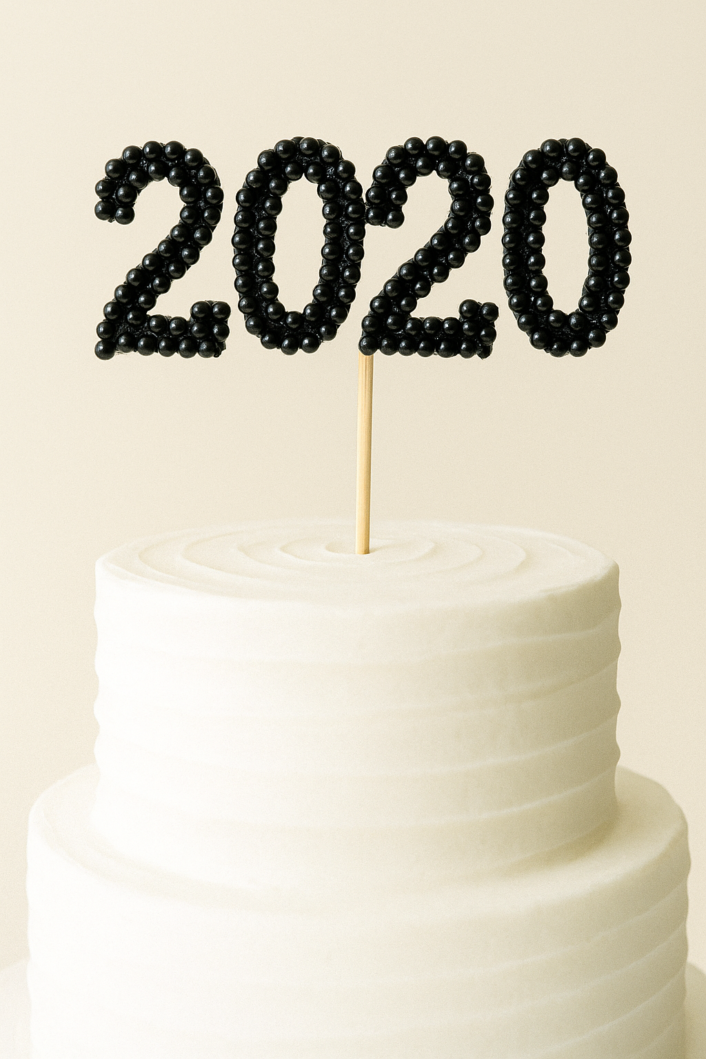 BLACK 2020 CAKE TOPPER