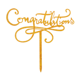 CONGRATS CAKE TOPPER