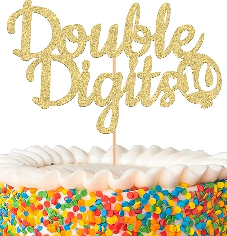 DIAMOND CAKE TOPPERS DOUBLE DIGIT