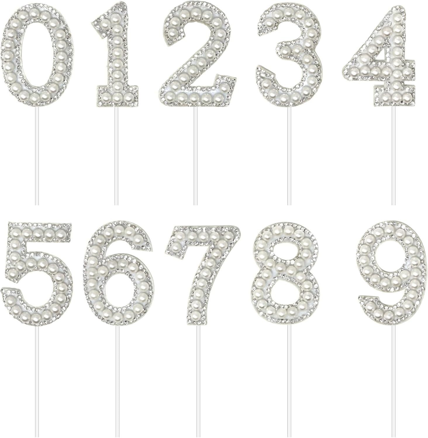 DIAMOND CAKE TOPPER SINGLE NUMBER