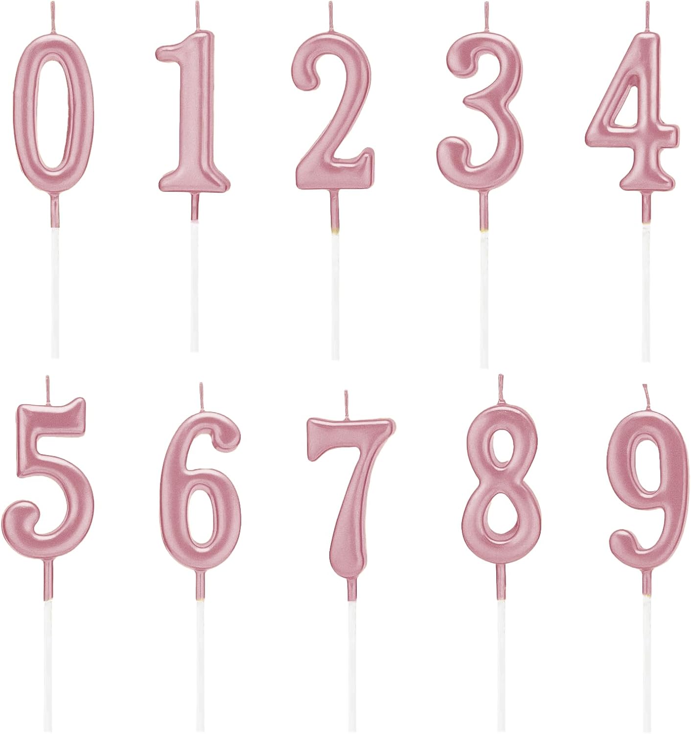 ROSE GOLD NUMBER CANDLE BIRTHDAY PARTY