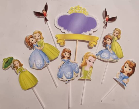 SOFIA THE FIRST TOOTHPICK CAKE TOPPER