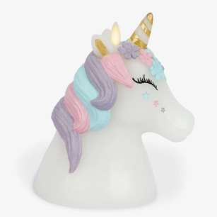 WHITE UNICORN CANDLE