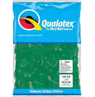 11" QUALATEX EMERALD GREEN 25PCS