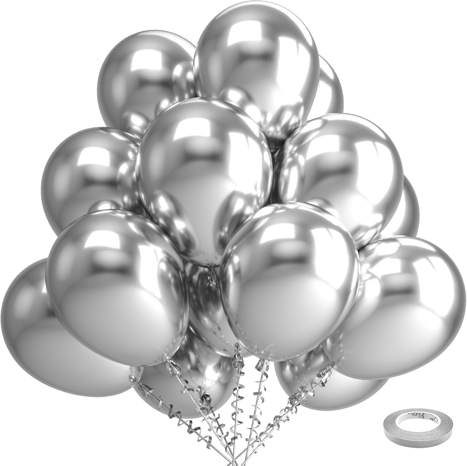 11" METALLIC/CHROME WITH HELIUM